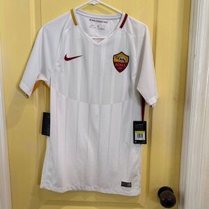 Nike White Soccer Jersey with Maroon & Gold Trim
